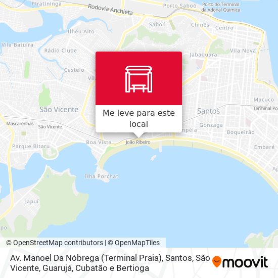 Av. Manoel Da Nóbrega (Terminal Praia) mapa
