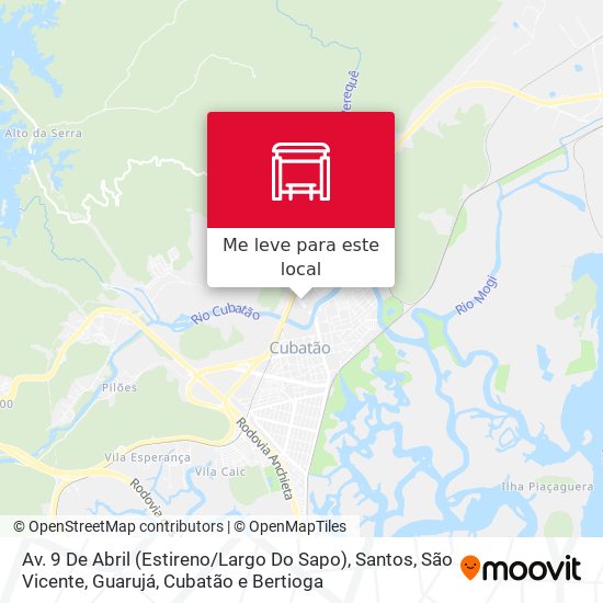 Av. 9 De Abril (Estireno / Largo Do Sapo) mapa