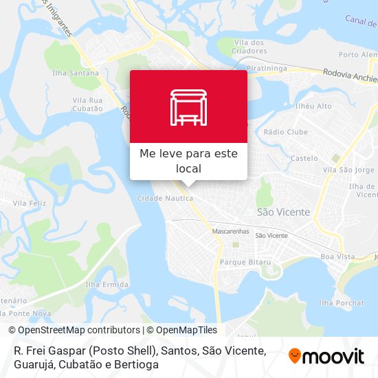 R. Frei Gaspar (Posto Shell) mapa