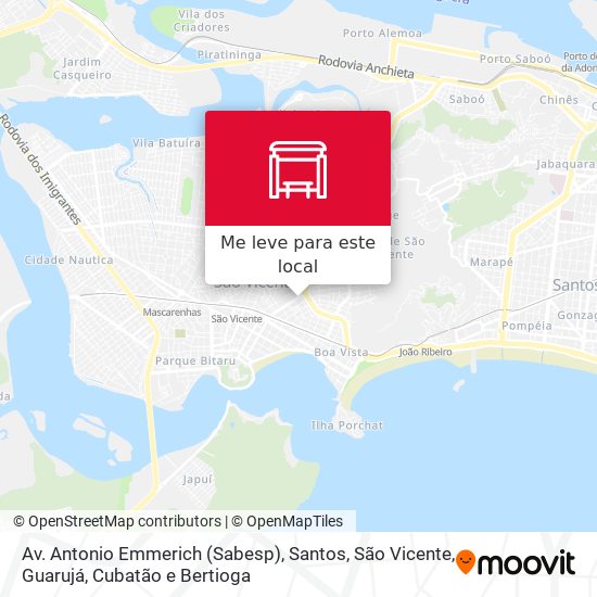 Av. Antonio Emmerich (Sabesp) mapa