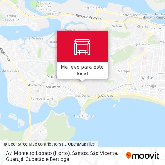Av. Monteiro Lobato (Horto) mapa