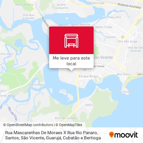 Rua Mascarenhas De Moraes X Rua Rio Panaro mapa