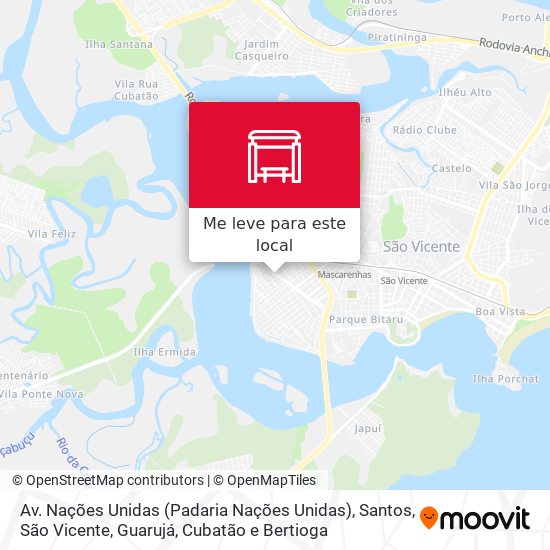 Av. Nações Unidas (Padaria Nações Unidas) mapa