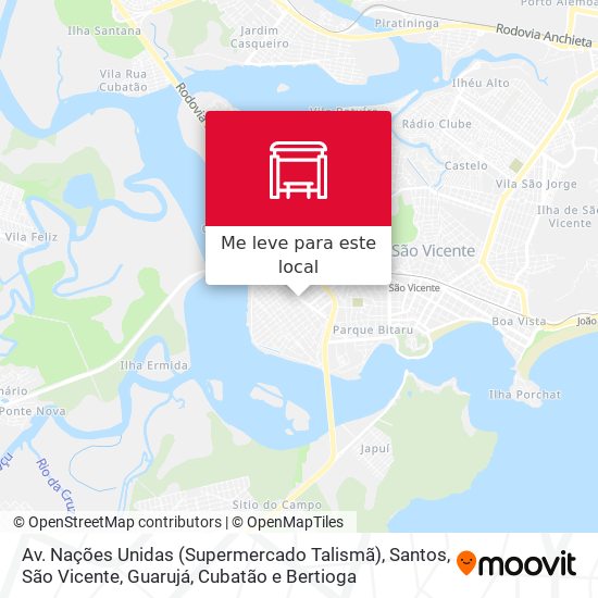 Av. Nações Unidas (Supermercado Talismã) mapa
