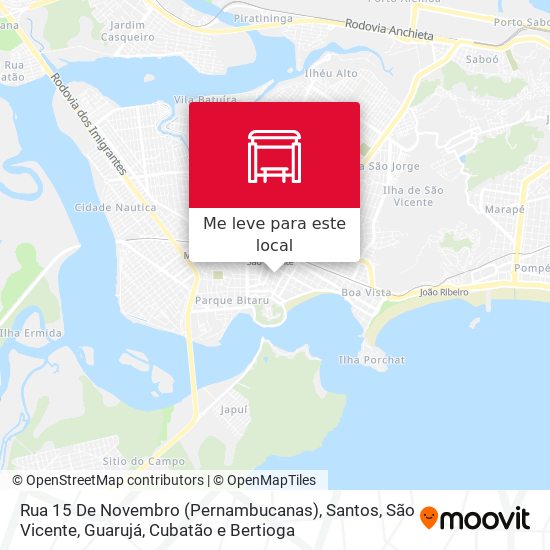 Rua 15 De Novembro (Pernambucanas) mapa