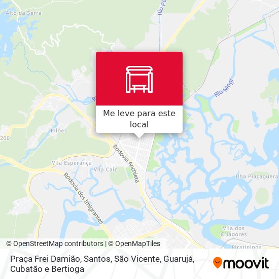 Praça Frei Damião mapa