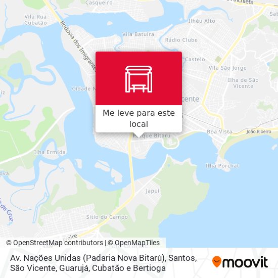Av. Nações Unidas (Padaria Nova Bitarú) mapa