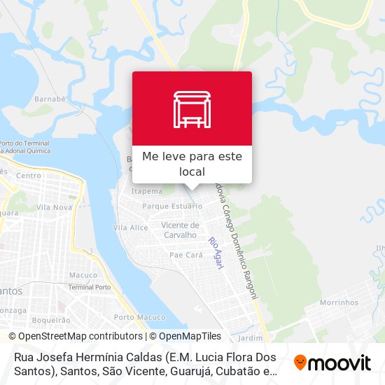 Rua Josefa Hermínia Caldas (E.M. Lucia Flora Dos Santos) mapa