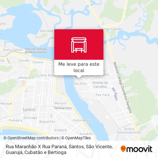 Rua Maranhão X Rua Paraná mapa