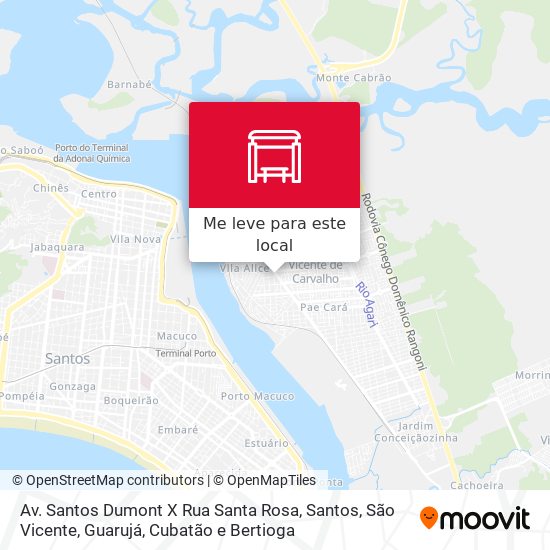 Av. Santos Dumont X Rua Santa Rosa mapa
