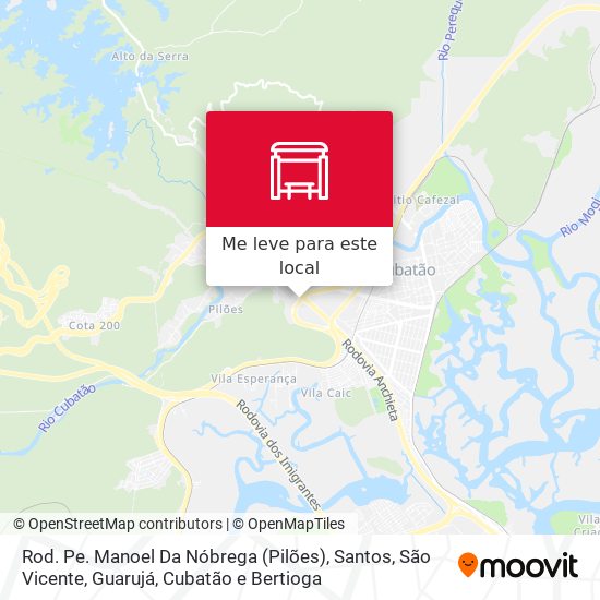 Rod. Pe. Manoel Da Nóbrega (Pilões) mapa