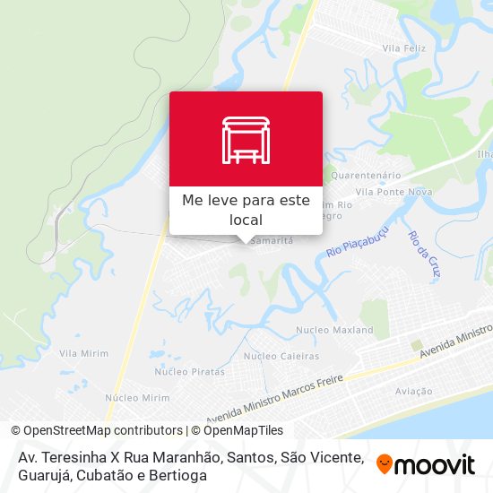 Av. Teresinha X Rua Maranhão mapa