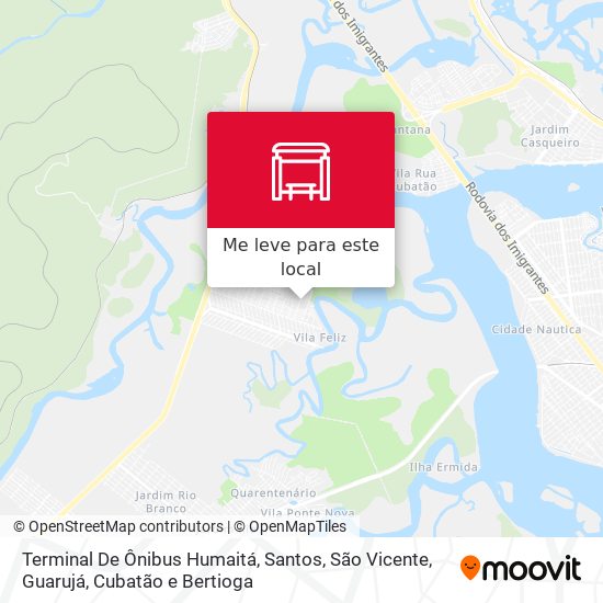 Terminal De Ônibus Humaitá mapa