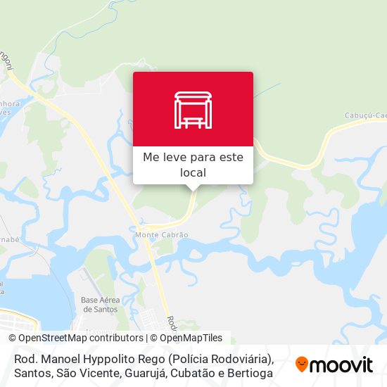 Rod. Manoel Hyppolito Rego (Polícia Rodoviária) mapa