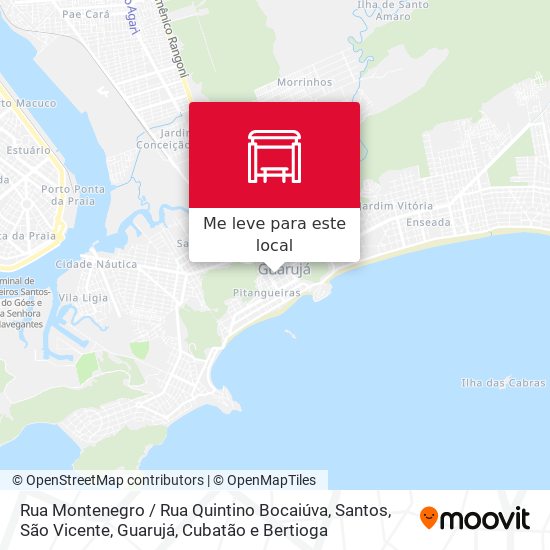 Rua Montenegro / Rua Quintino Bocaiúva mapa
