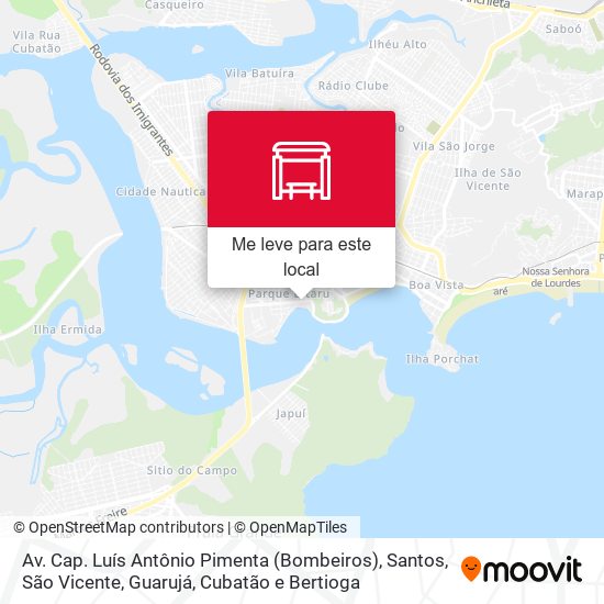 Av. Cap. Luís Antônio Pimenta (Bombeiros) mapa