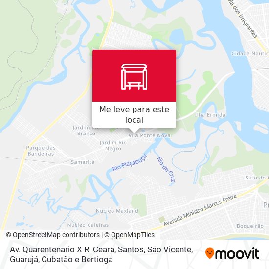 Av. Quarentenário X R. Ceará mapa