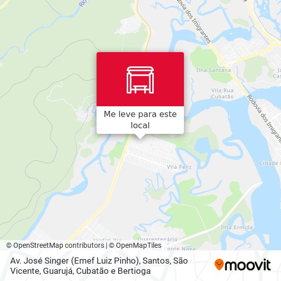 Av. José Singer (Emef Luiz Pinho) mapa