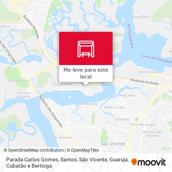 Parada Carlos Gomes mapa