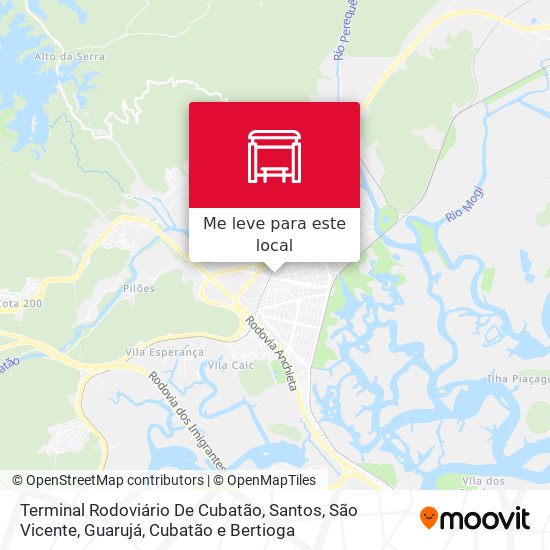 Terminal Rodoviário De Cubatão mapa