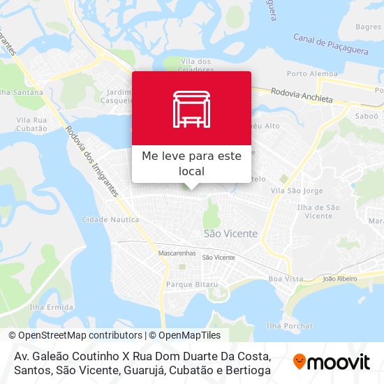 Av. Galeão Coutinho X Rua Dom Duarte Da Costa mapa