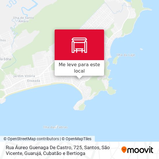 Rua Áureo Guenaga De Castro, 725 mapa
