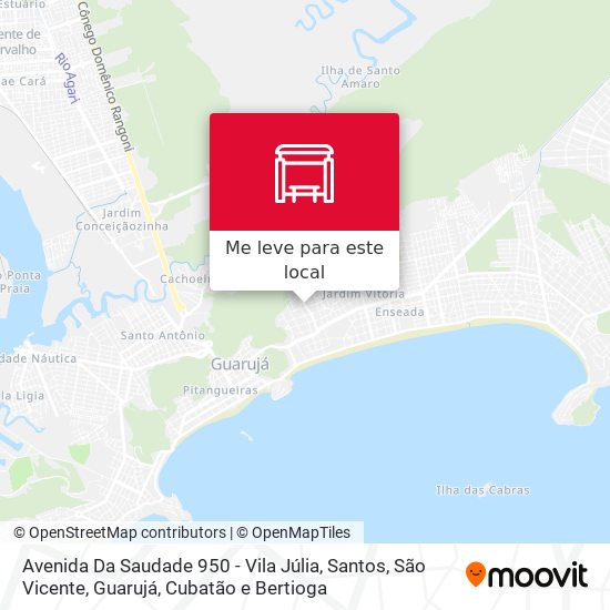 Avenida Da Saudade 950 - Vila Júlia mapa