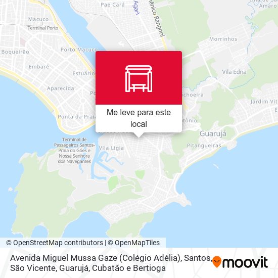 Avenida Miguel Mussa Gaze (Colégio Adélia) mapa
