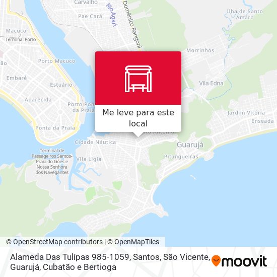 Alameda Das Tulípas 985-1059 mapa