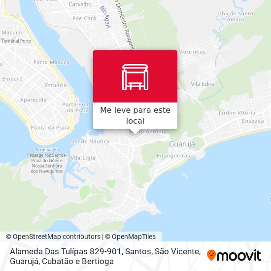 Alameda Das Tulípas 829-901 mapa