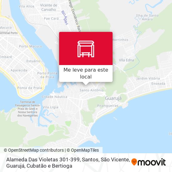 Alameda Das Violetas 301-399 mapa
