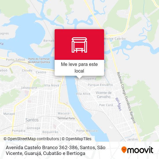 Avenida Castelo Branco 362-386 mapa