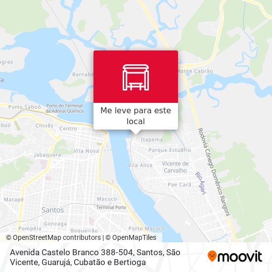 Avenida Castelo Branco 388-504 mapa
