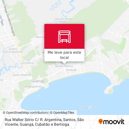 Rua Walter Sório C/ R. Argentina mapa