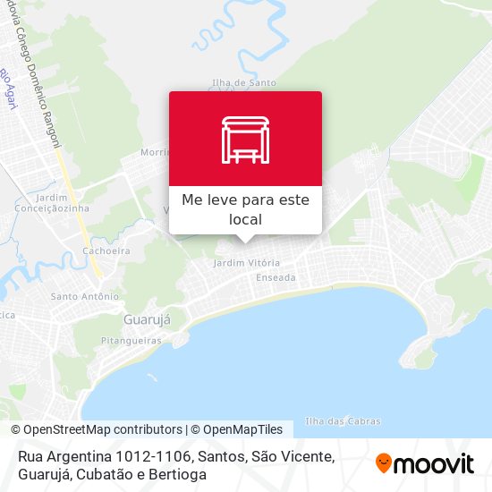 Rua Argentina 1012-1106 mapa