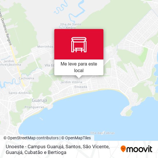 Unoeste - Campus Guarujá mapa
