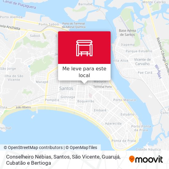 Conselheiro Nébias mapa