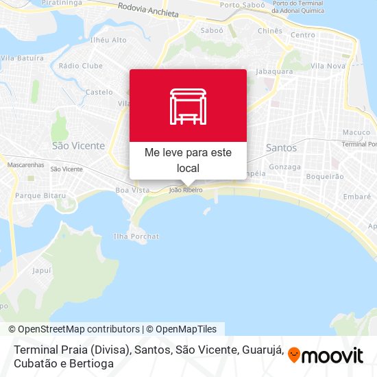 Terminal Praia (Divisa) mapa