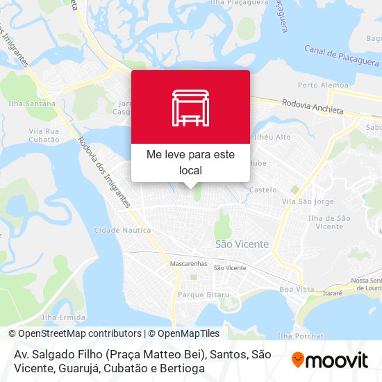 Av. Salgado Filho (Praça Matteo Bei) mapa