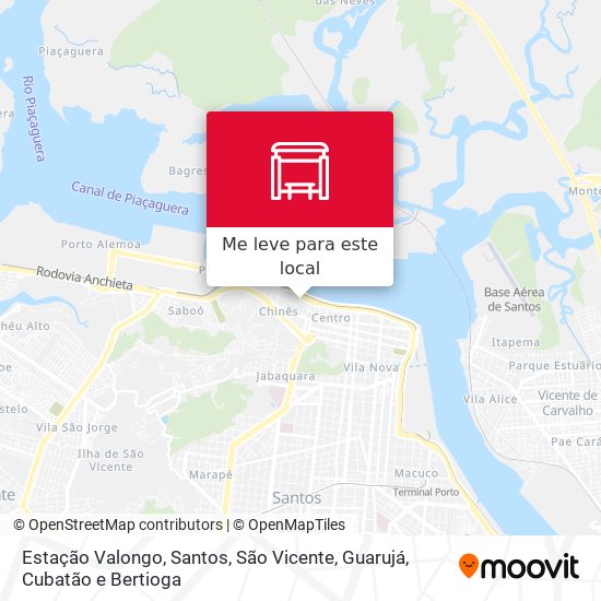 Estação Valongo mapa