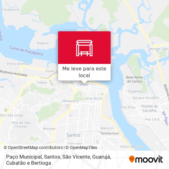 Paço Municipal mapa