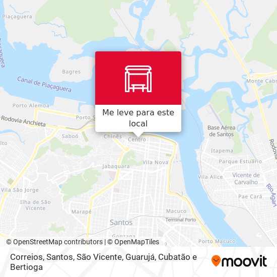 Correios mapa