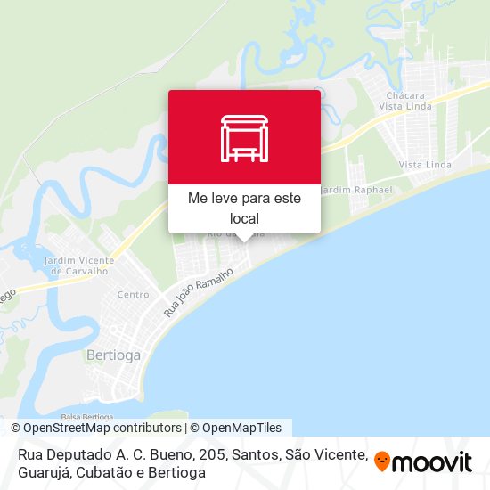 Rua Deputado A. C. Bueno, 205 mapa