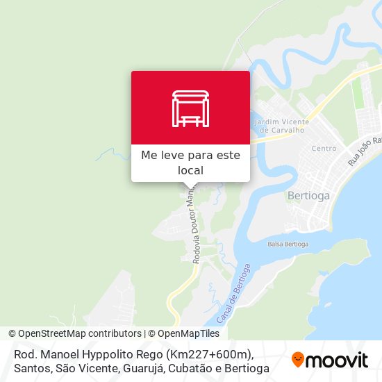 Rod. Manoel Hyppolito Rego (Km227+600m) mapa