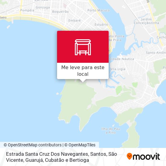 Estrada Santa Cruz Dos Navegantes mapa