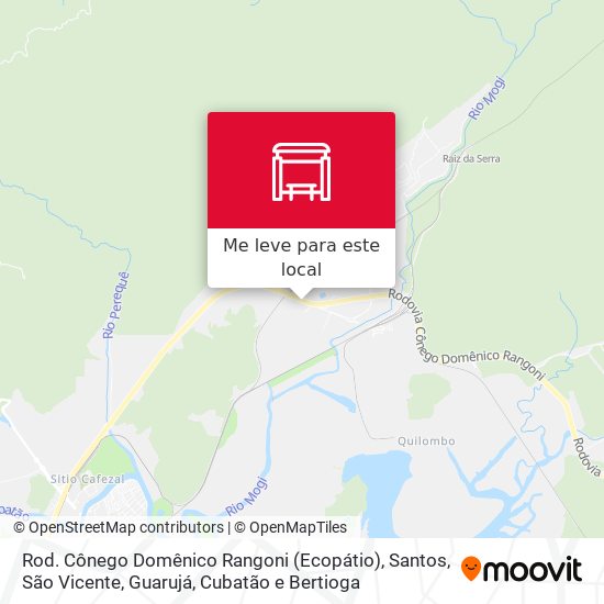 Rod. Cônego Domênico Rangoni (Ecopátio) mapa