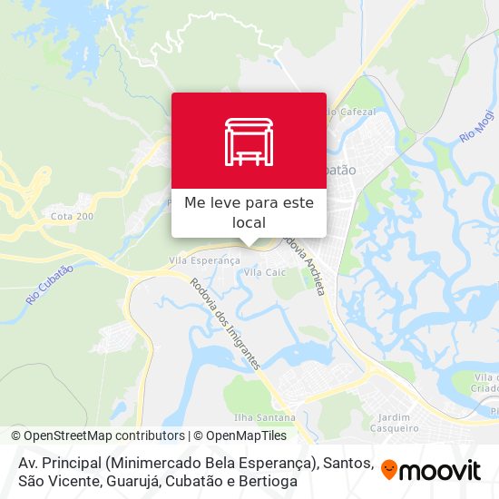 Av. Principal (Minimercado Bela Esperança) mapa