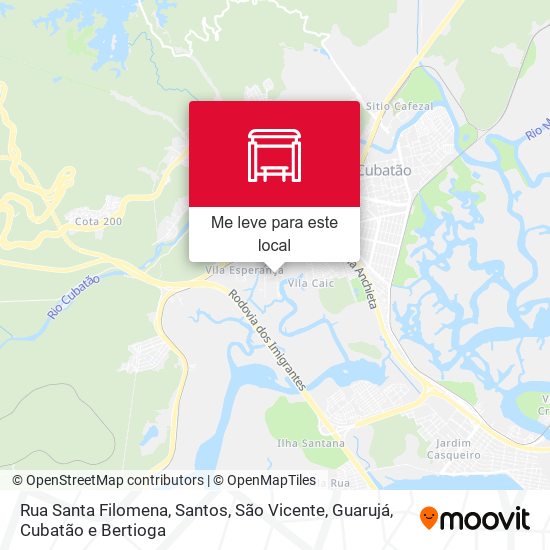 Rua Santa Filomena mapa