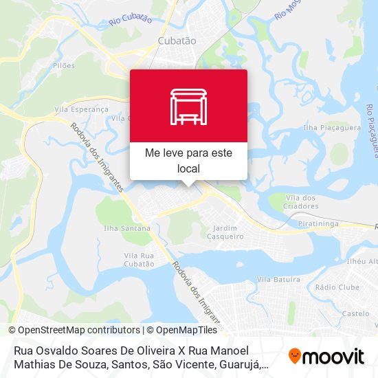 Rua Osvaldo Soares De Oliveira X Rua Manoel Mathias De Souza mapa