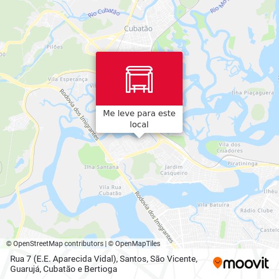 Rua 7 (E.E. Aparecida Vidal) mapa